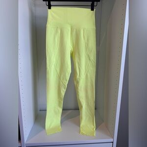 aerie Neon Yellow High-Rise Active Leggings